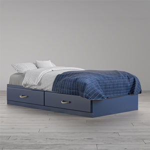 Twin Mates Bed, Indigo Blue