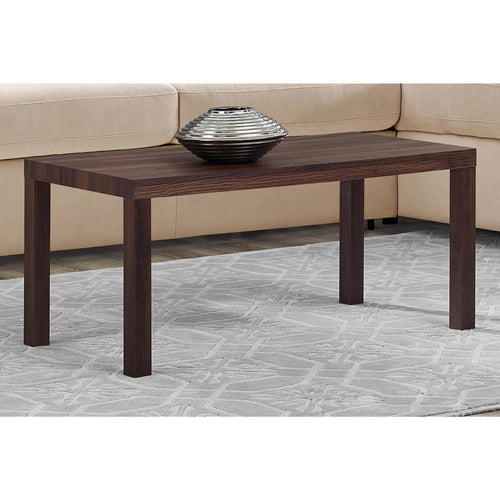 Mainstays Parsons Sturdy Rectangular Coffee Table, Canyon Walnut