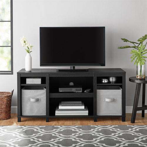 Mainstays Parsons Cubby TV Stand, for TVs up to 50”, Multiple Finishes