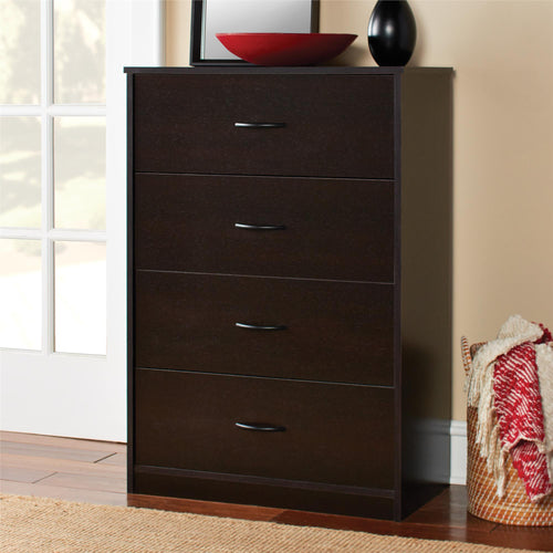 Mainstays Emery 4 Drawer Dresser, Multiple Colors